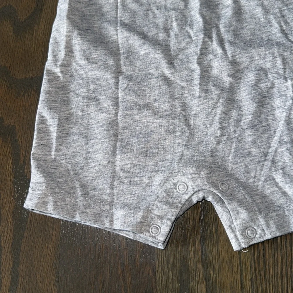 Carter's Henley Striped Car Sleeveless Romper | 12 M